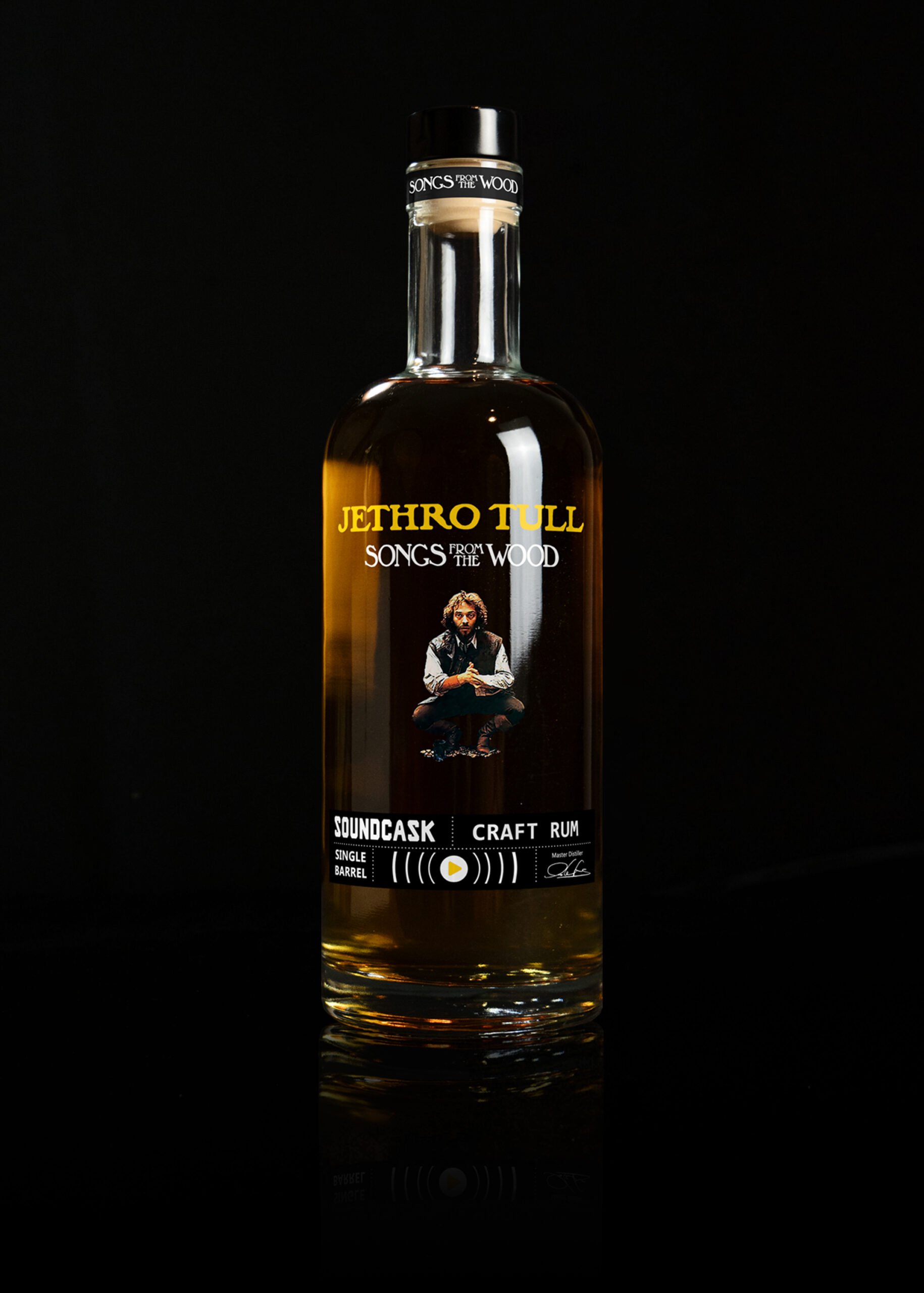 Botella de Craft Rum de Jethro Tull